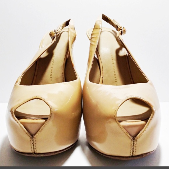 Giuseppe Zanotti Nude Patent Leather Pump Size 38 - Picture 4 of 8